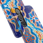 Abstract Blue Pattern Phone Case