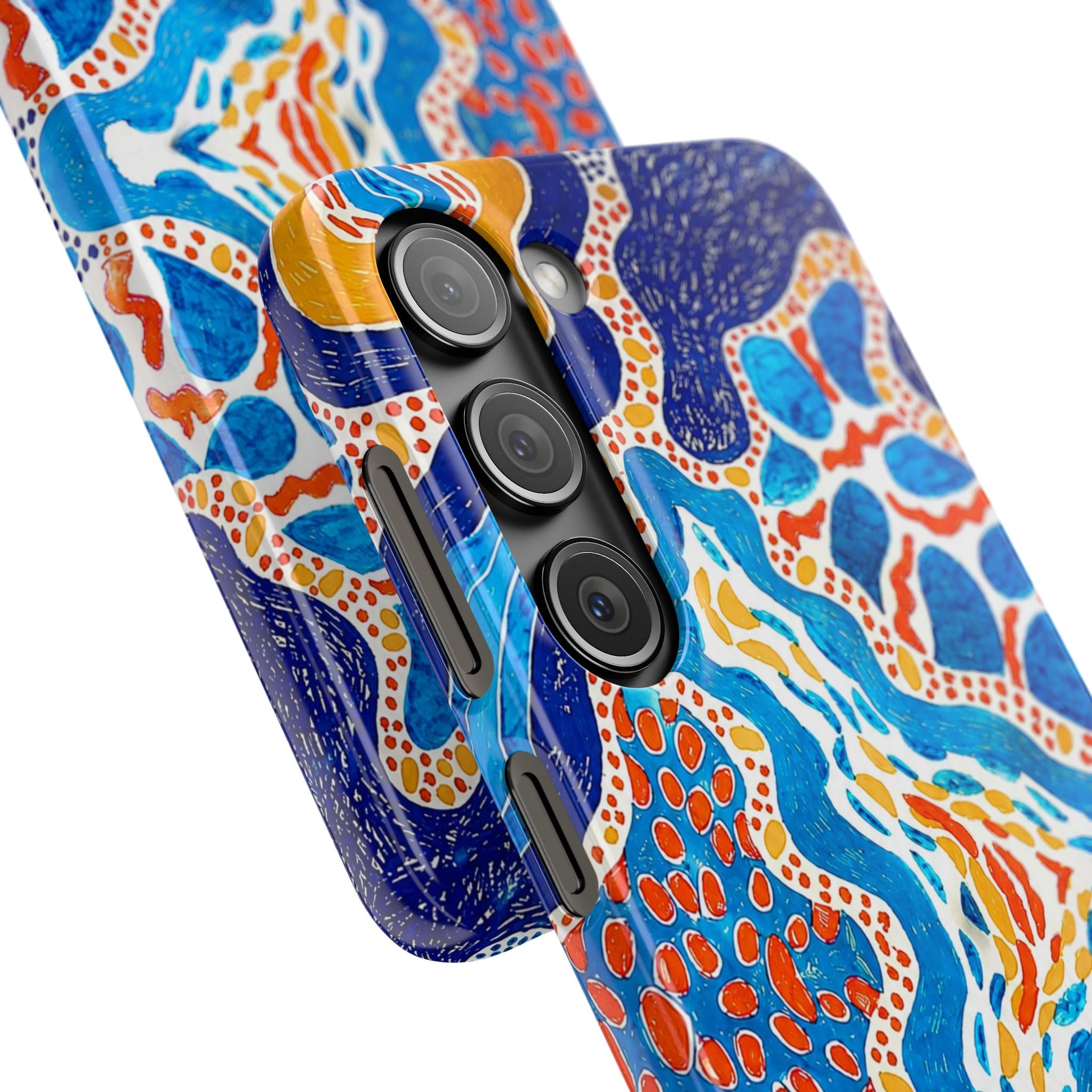 Abstract Blue Pattern Phone Case
