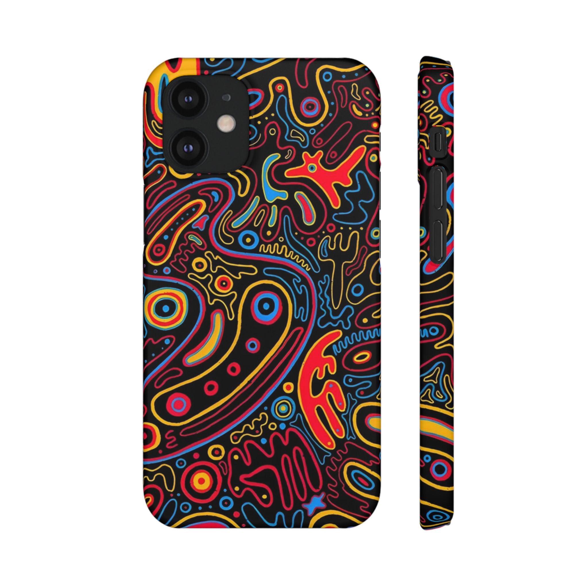 Neon Maze Phone Case