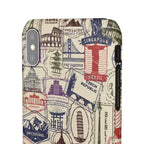 Vintage Travel Stamps Phone Case