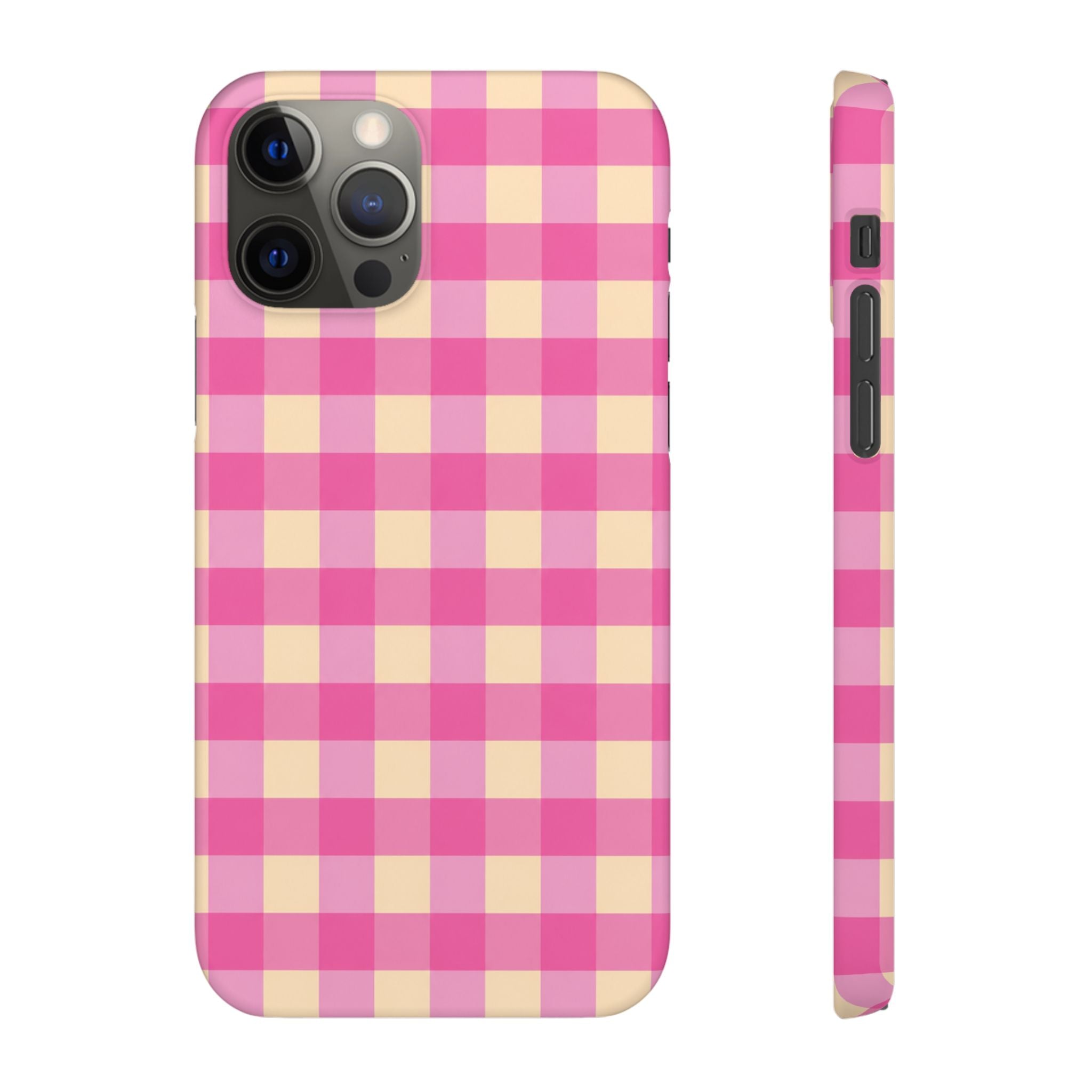 Pink Gingham Phone Case
