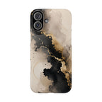 Midnight Gold Abstract Phone Case
