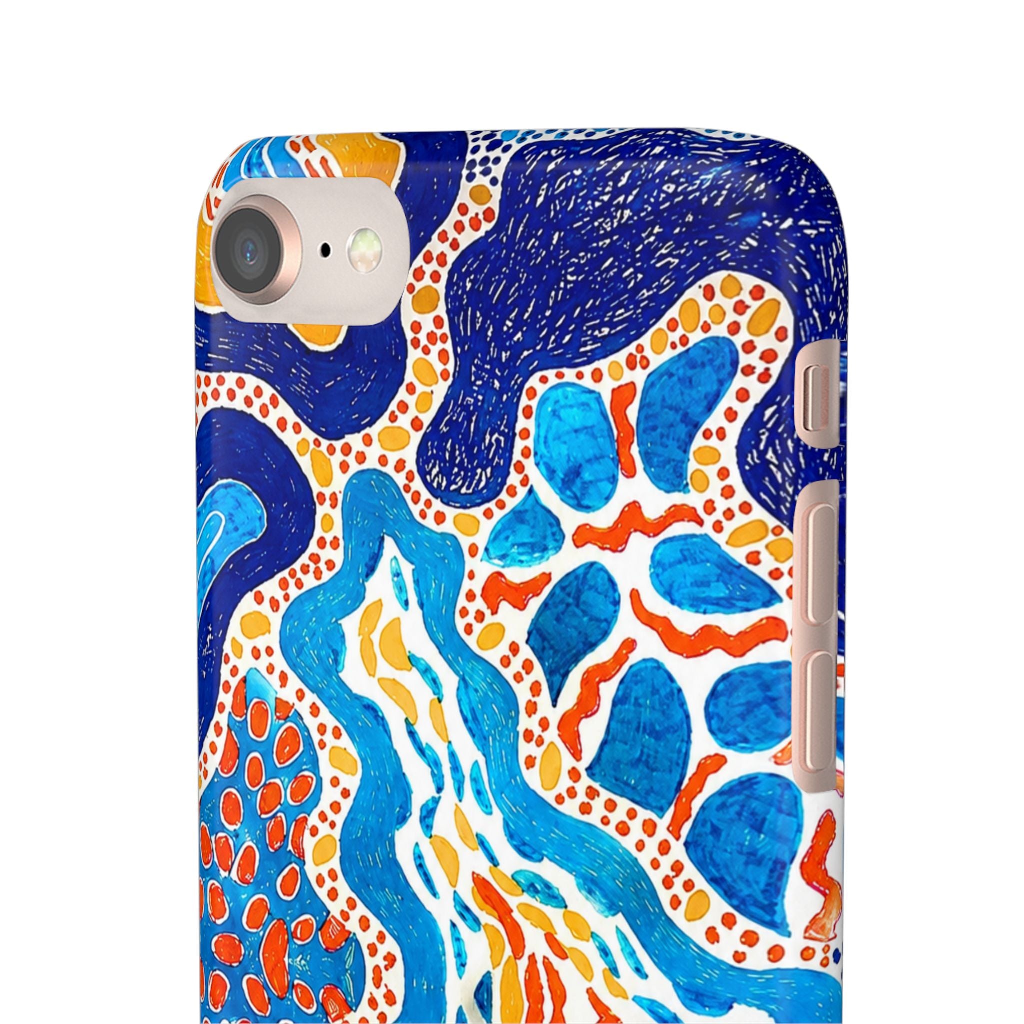 Abstract Blue Pattern Phone Case