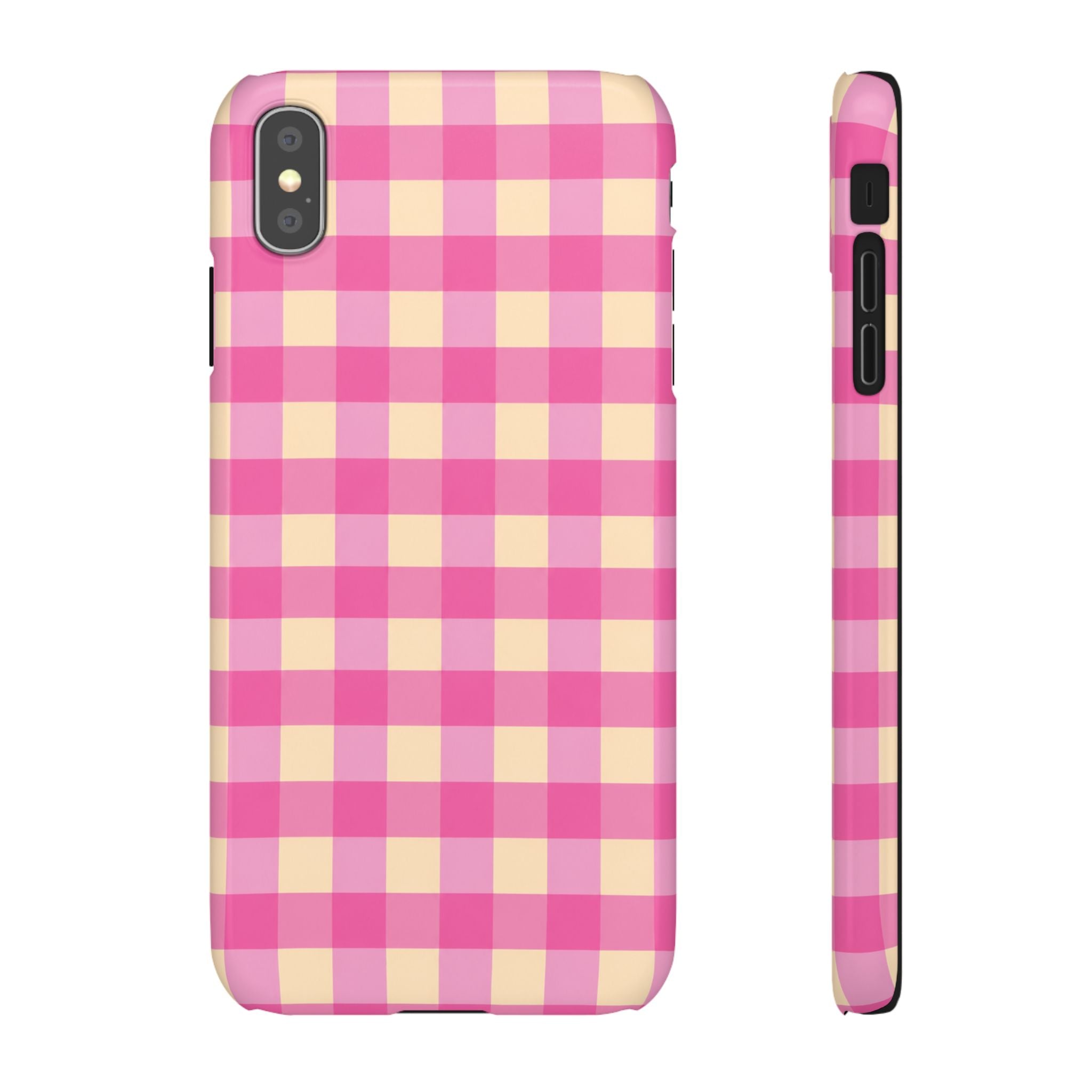 Pink Gingham Phone Case