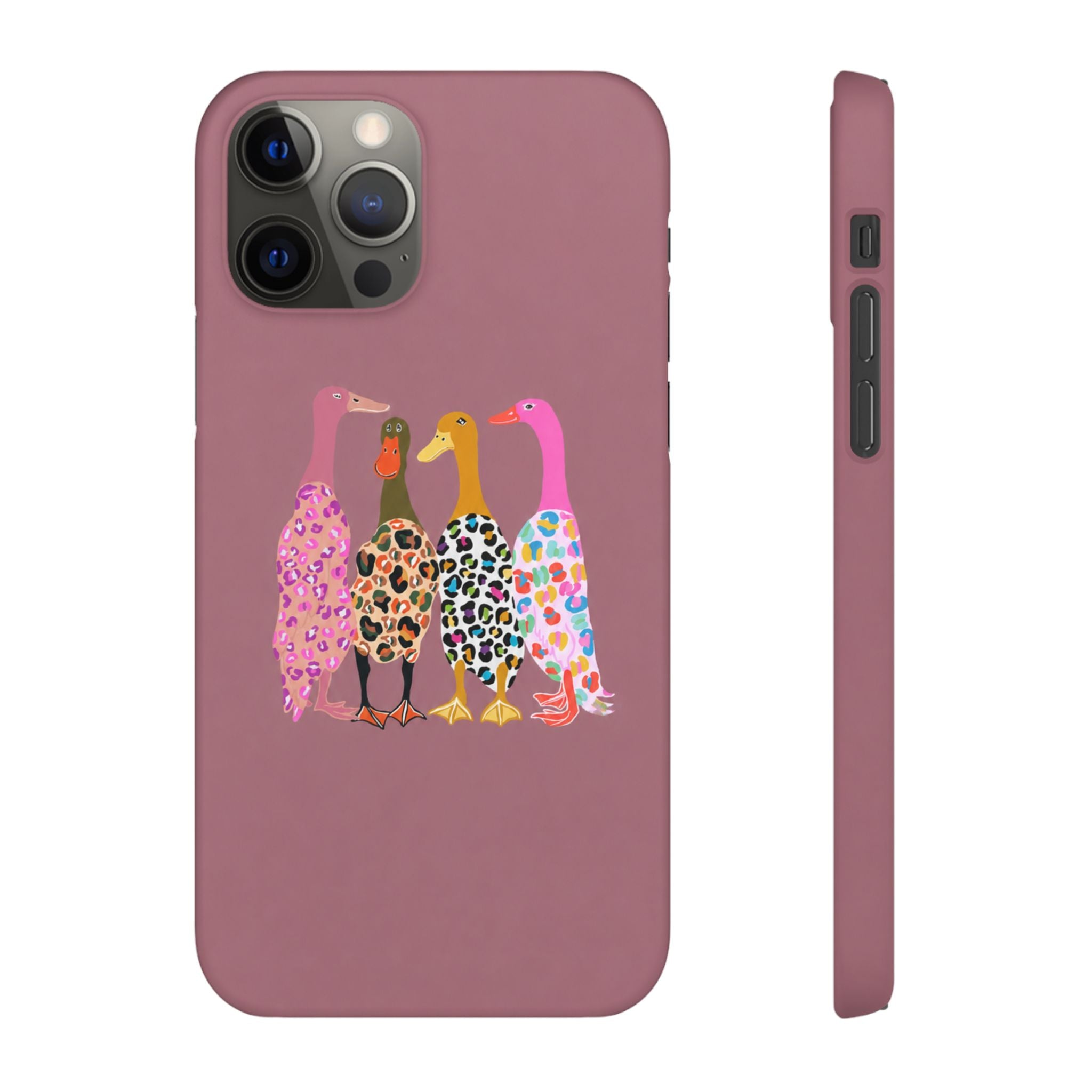 Colorful Leopard Ducks Phone Case