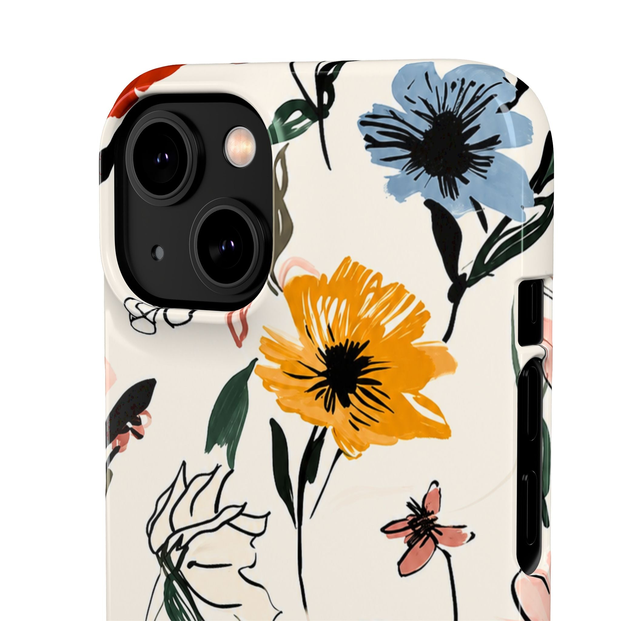 Wildflower Sketch Phone Case