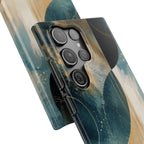 Golden Horizon Abstract Phone Case