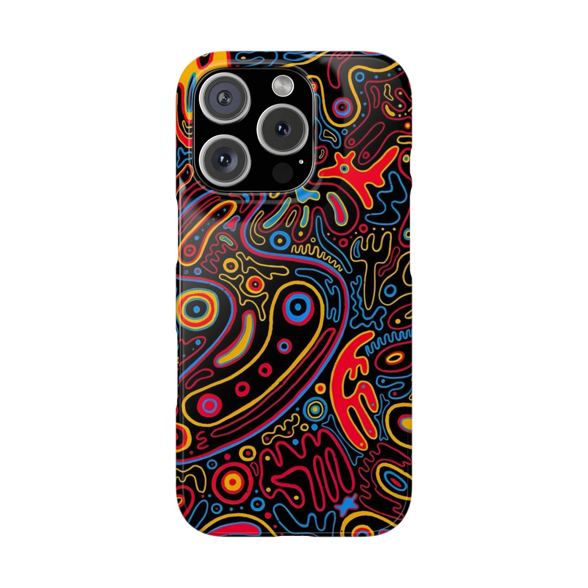 Neon Maze Phone Case