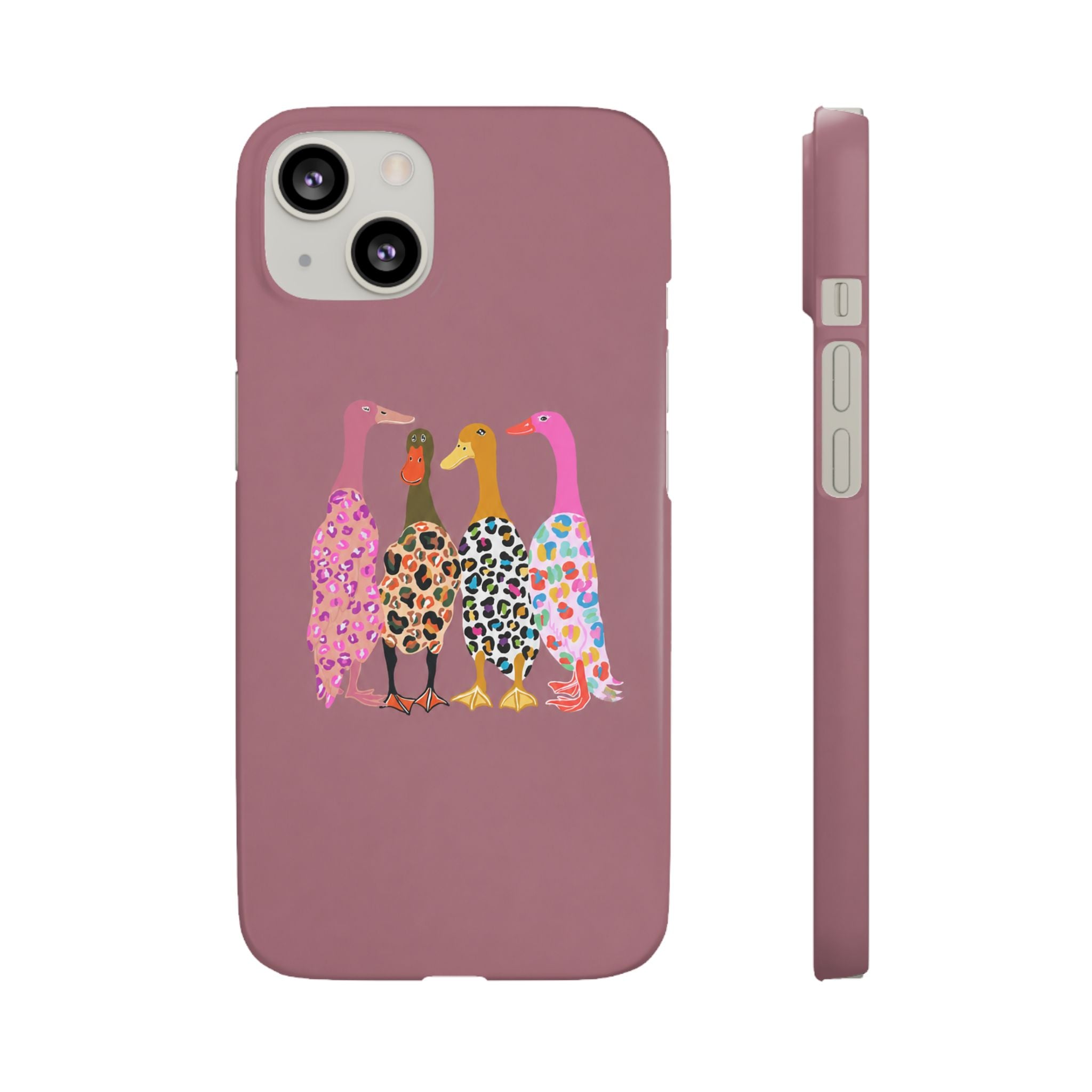 Colorful Leopard Ducks Phone Case