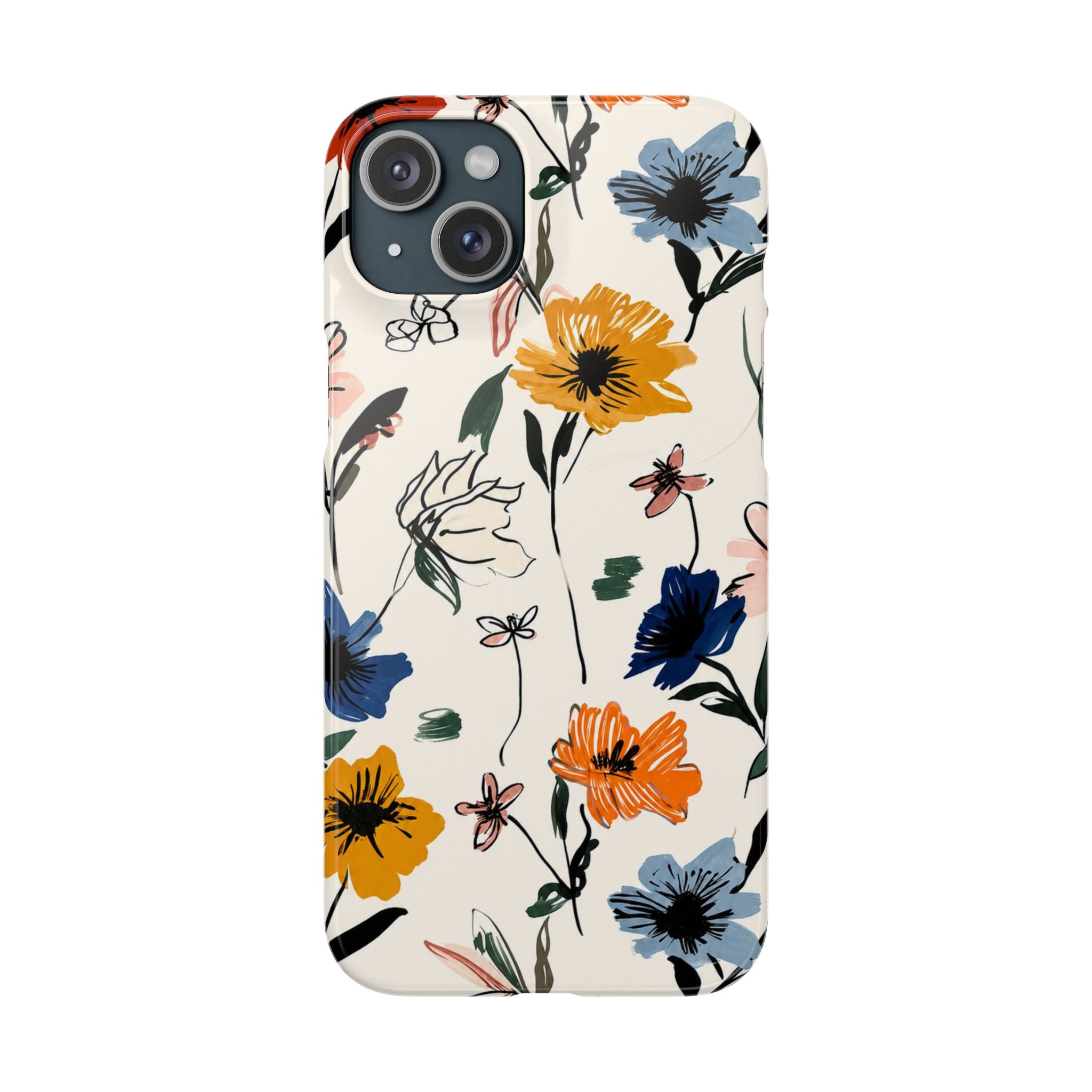 Wildflower Sketch Phone Case