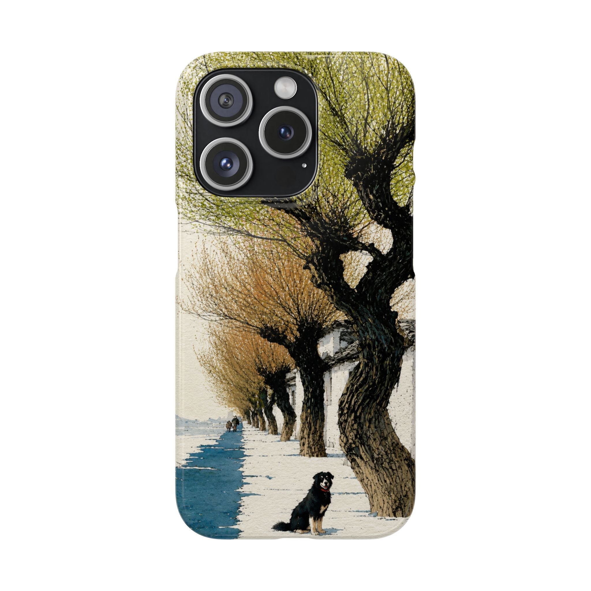 Serene Willow Landscape Phone Case