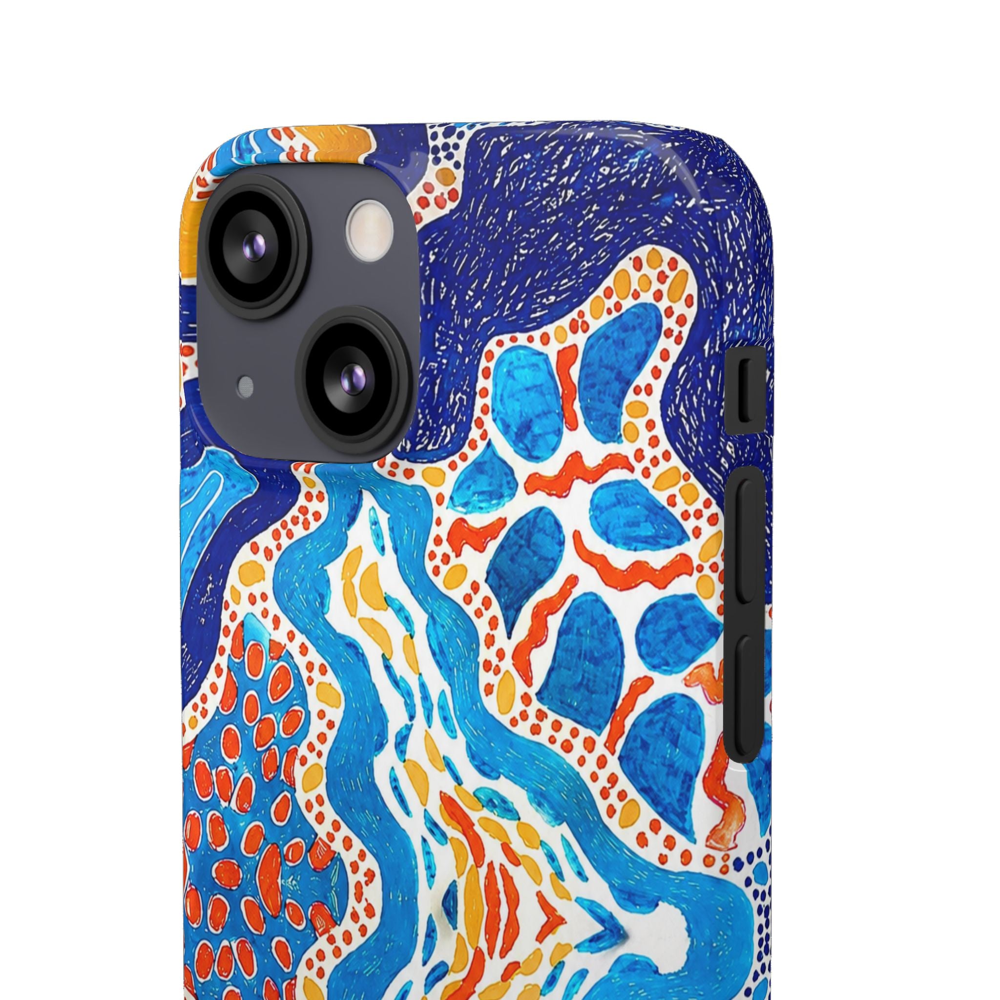 Abstract Blue Pattern Phone Case