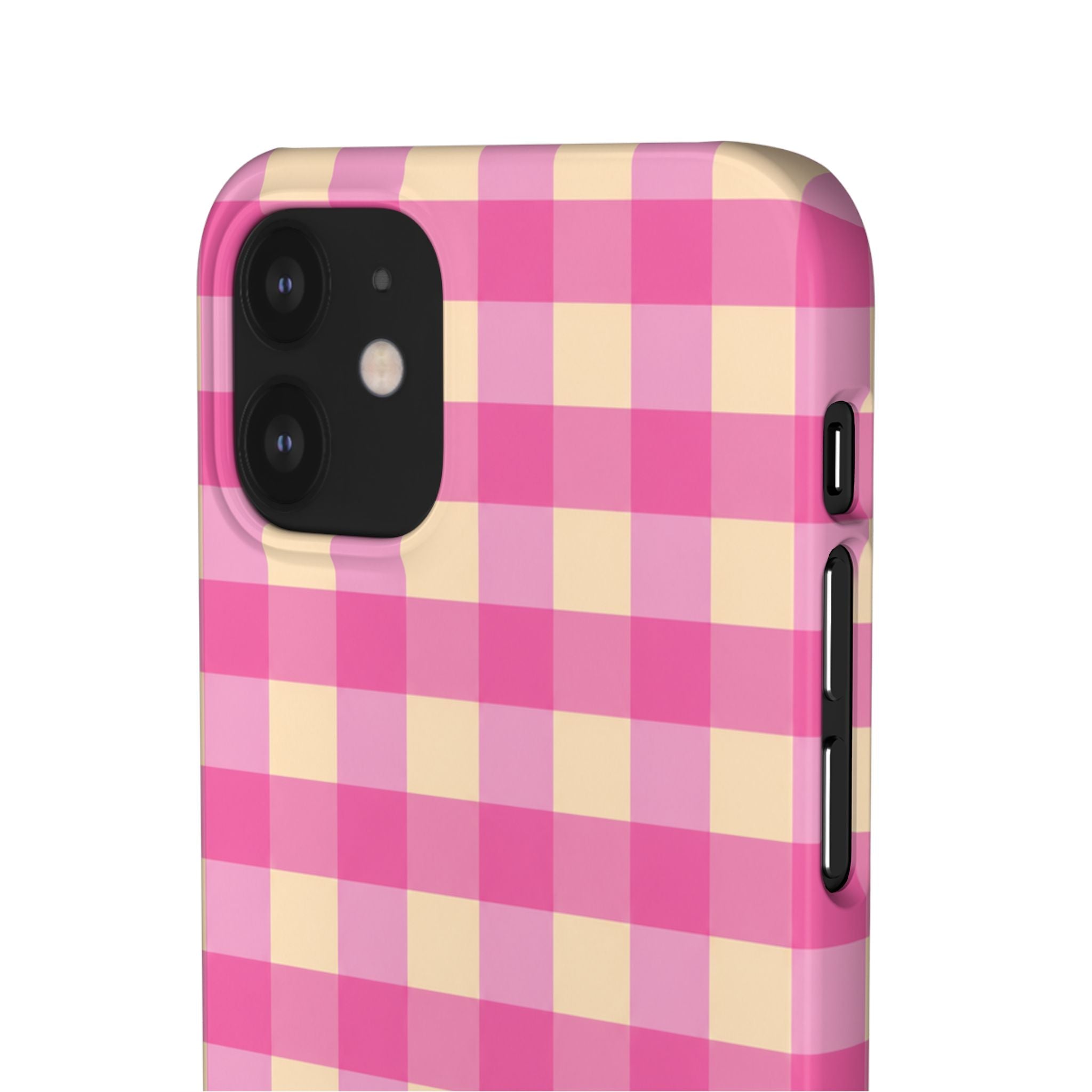 Pink Gingham Phone Case