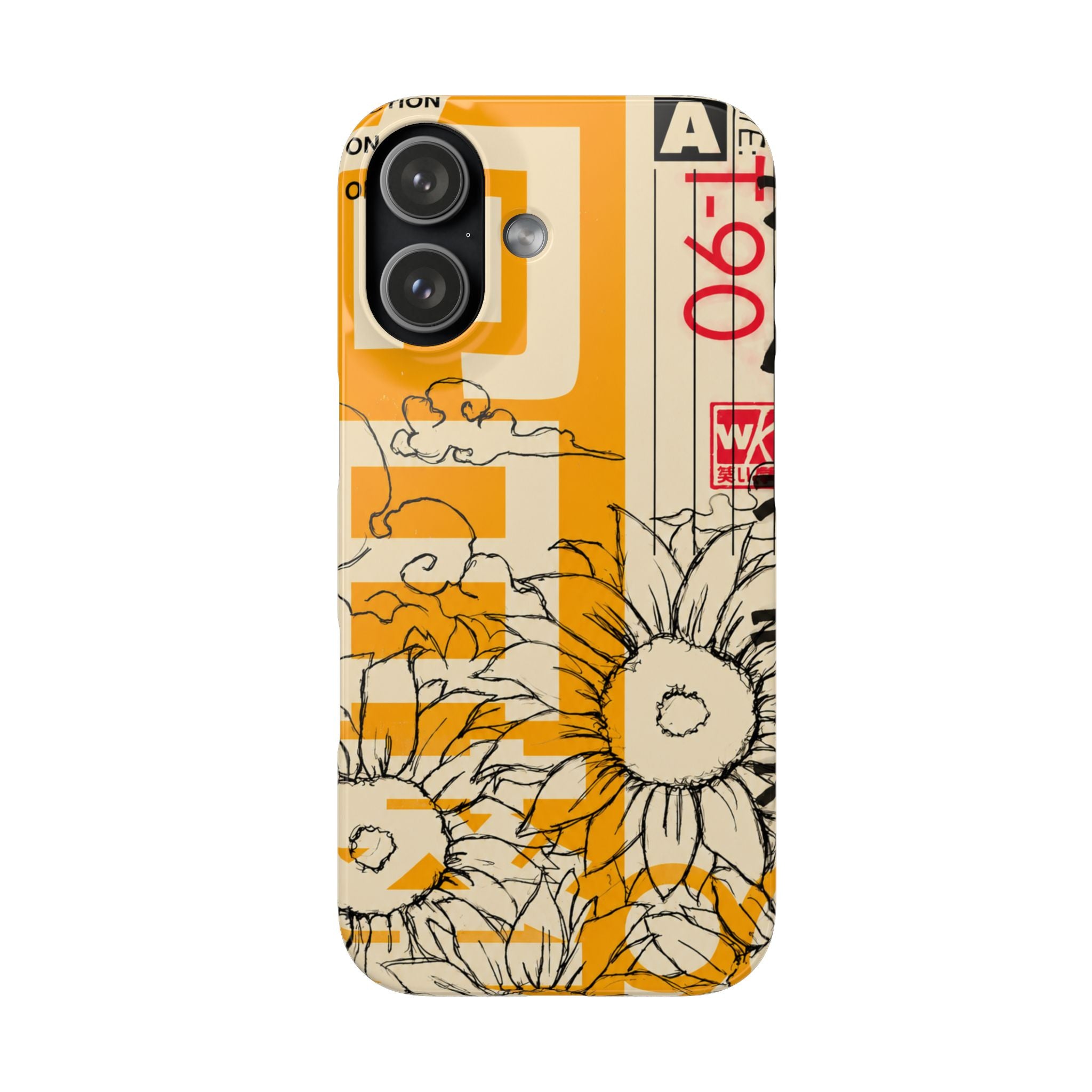 Retro Cassette Floral Phone Case