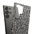 Black and White Skull Pattern Phone Case