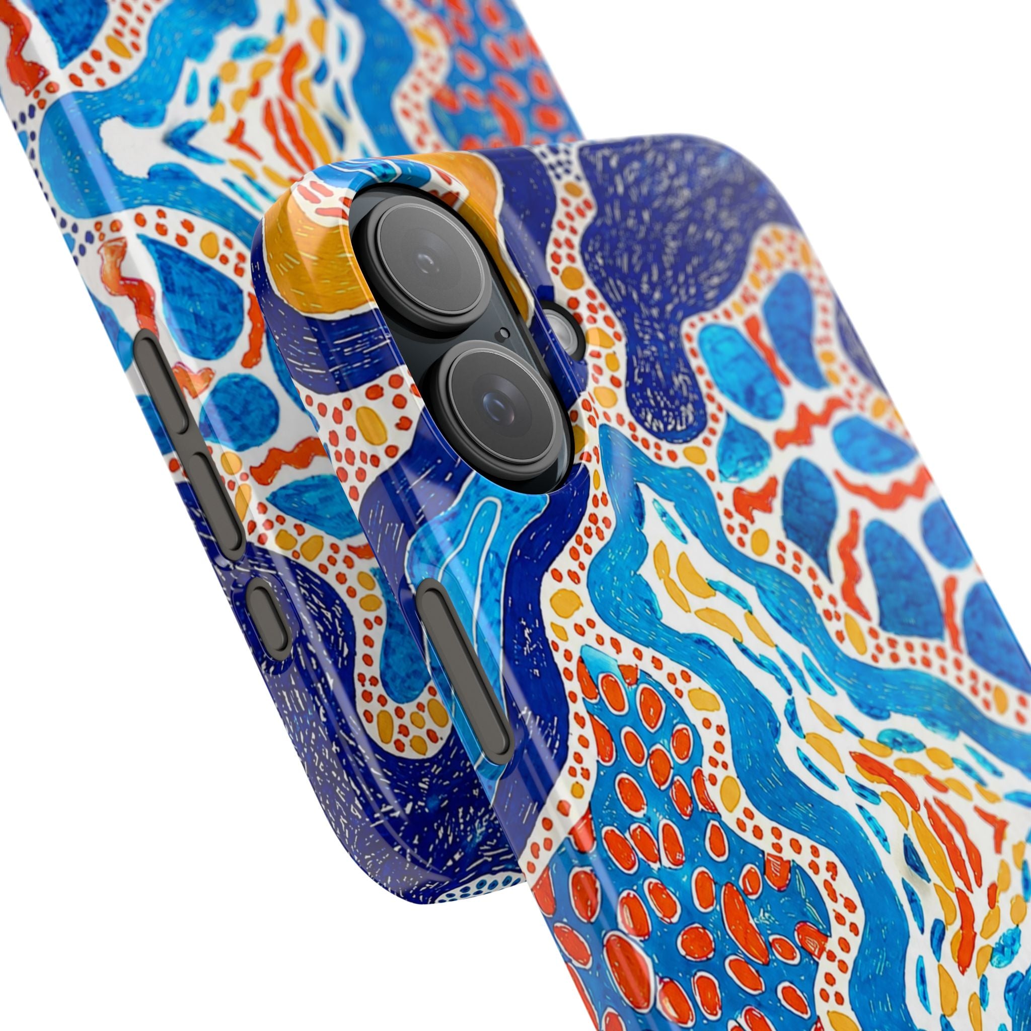 Abstract Blue Pattern Phone Case