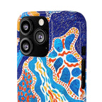 Abstract Blue Pattern Phone Case