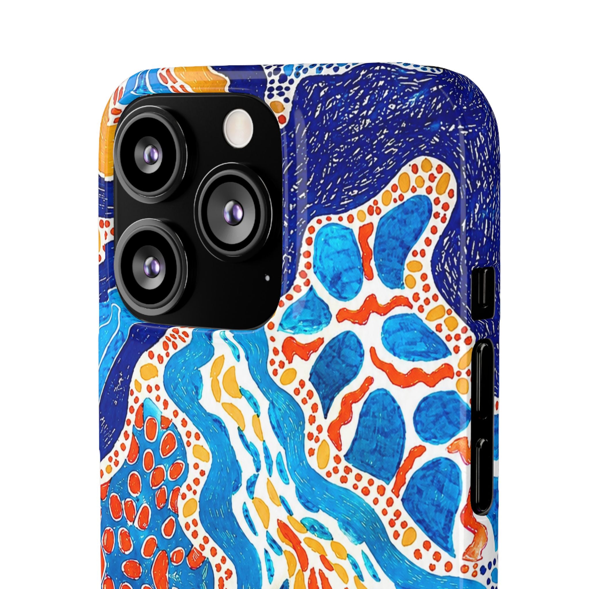 Abstract Blue Pattern Phone Case