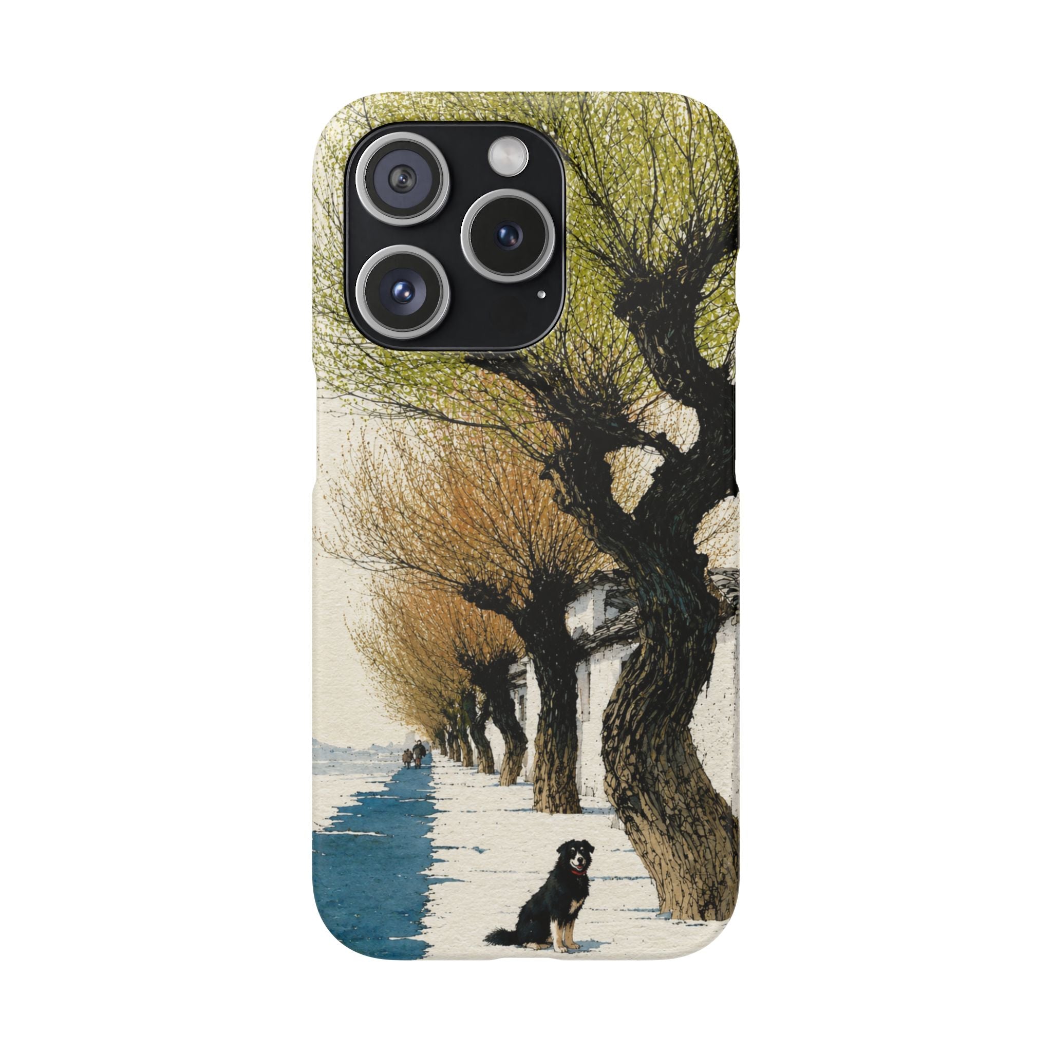 Serene Willow Landscape Phone Case
