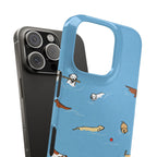 Swimming Dogs Phone Case