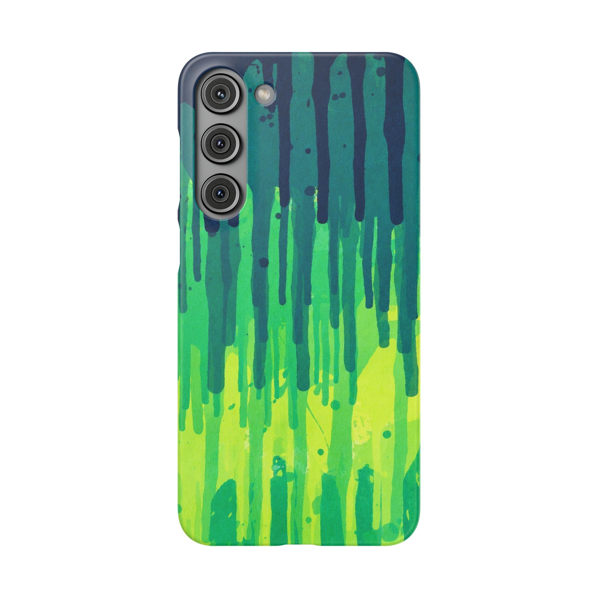 Liquid Emerald – Abstract Drip Phone Case