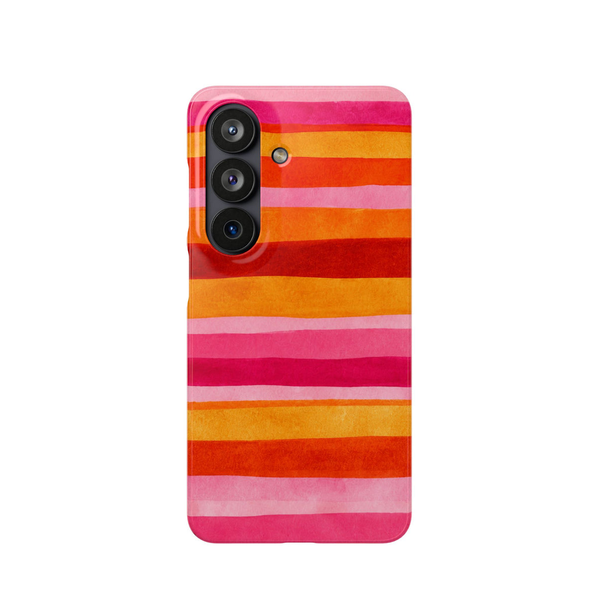 Pink Sunset Watercolor Stripes