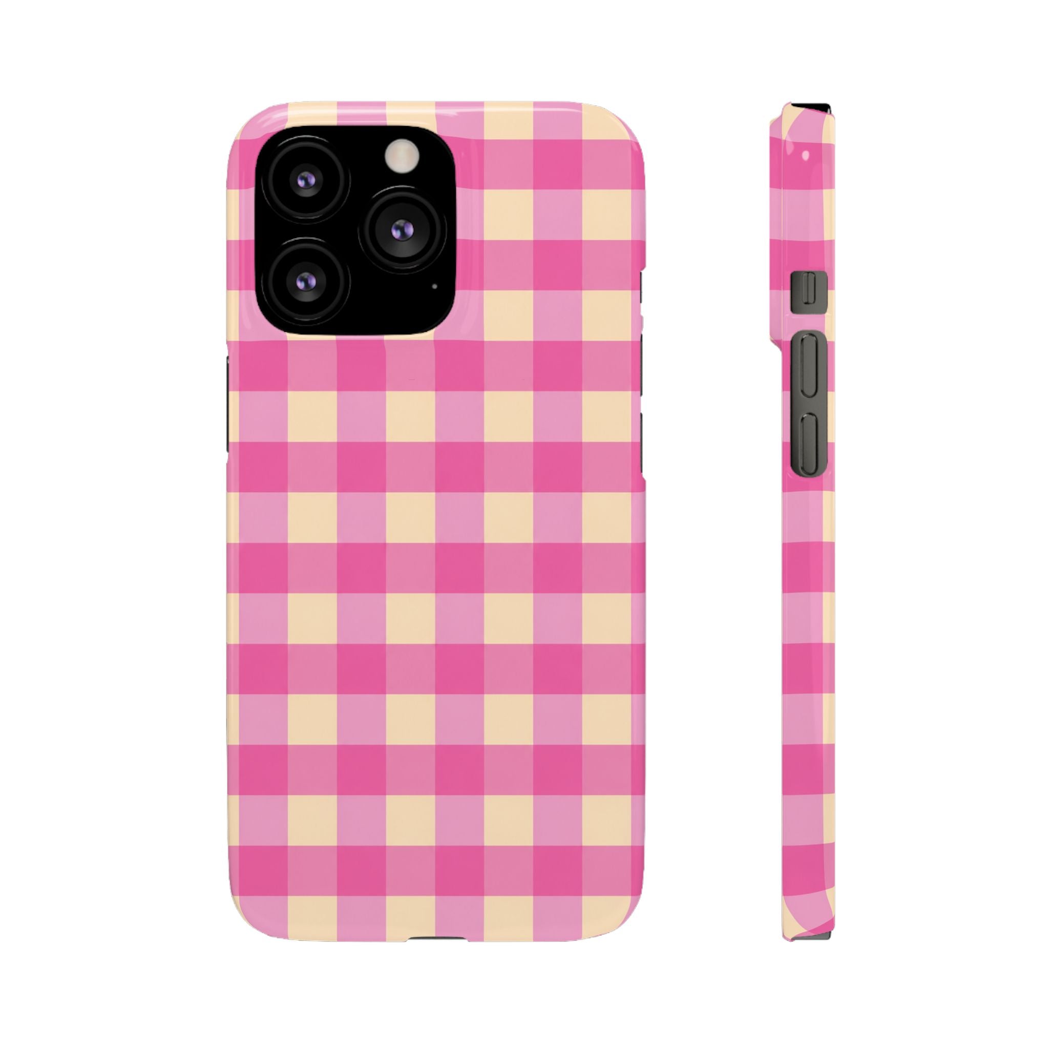 Pink Gingham Phone Case