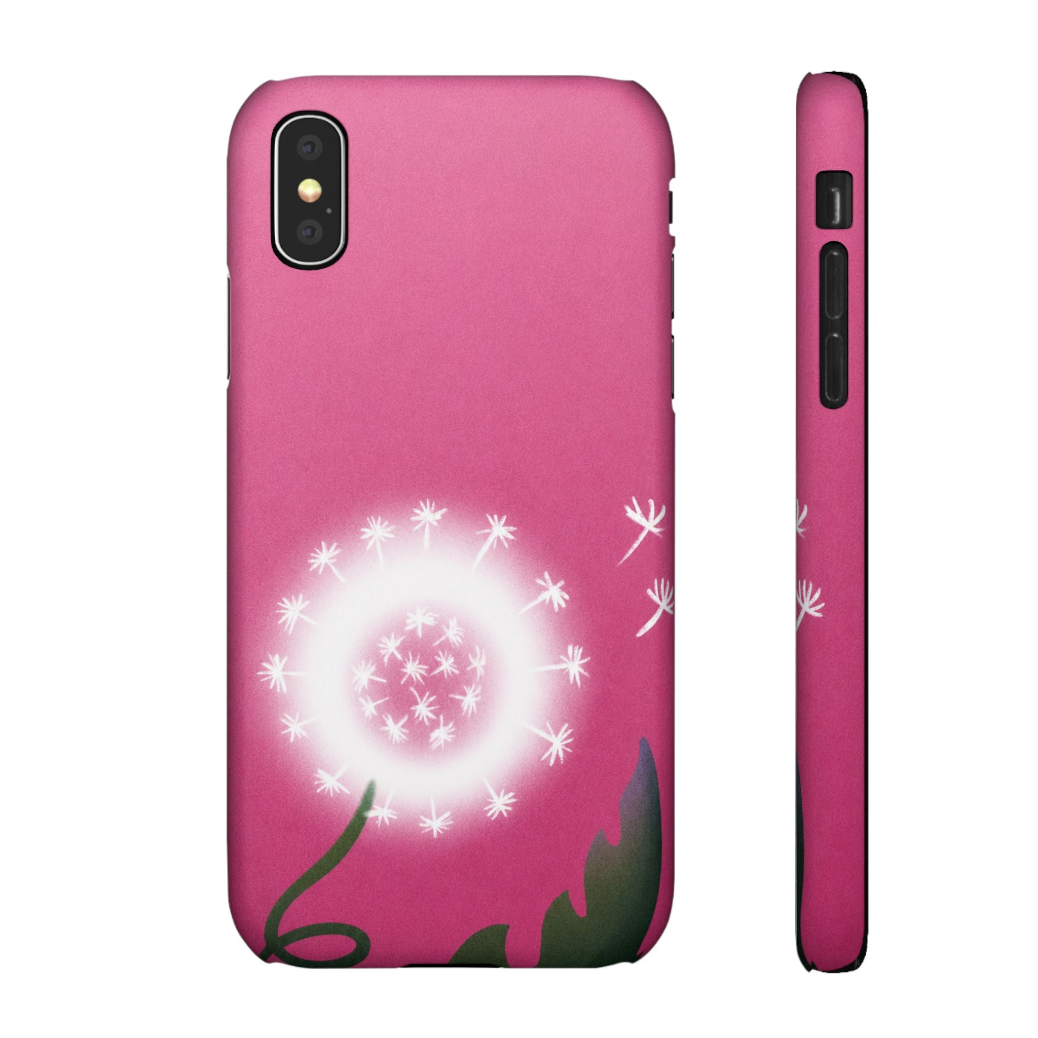Pink Dandelion Phone Case