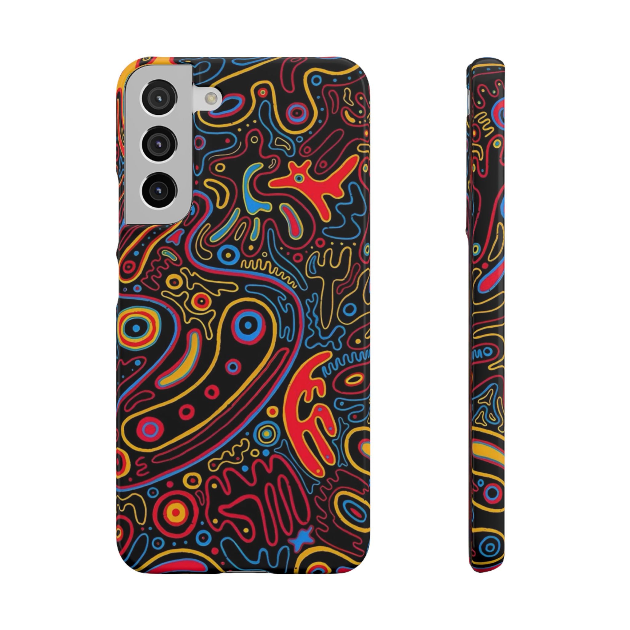 Neon Maze Phone Case