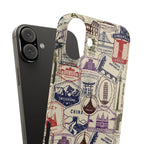 Vintage Travel Stamps Phone Case
