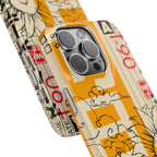 Retro Cassette Floral Phone Case