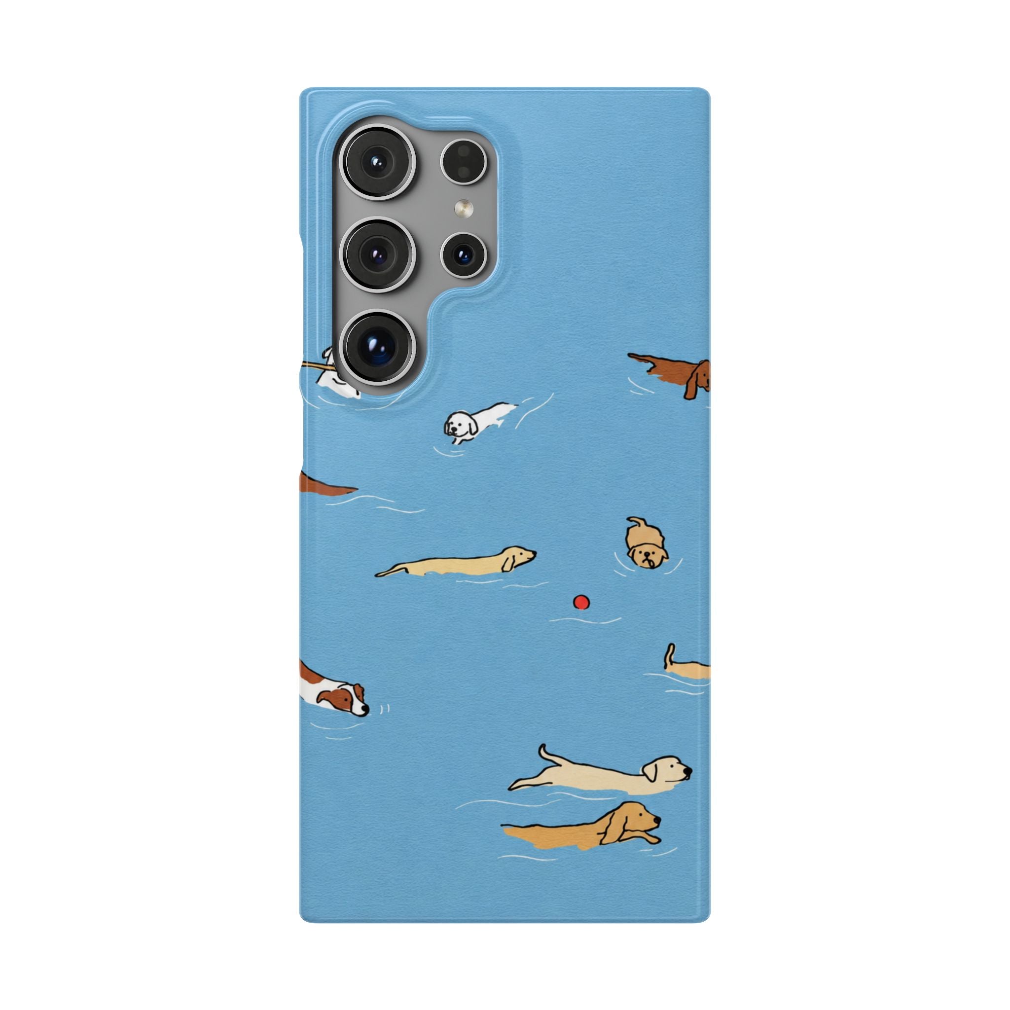 Swimming Dogs Phone Case