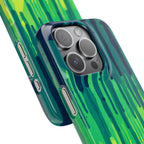 Liquid Emerald – Abstract Drip Phone Case