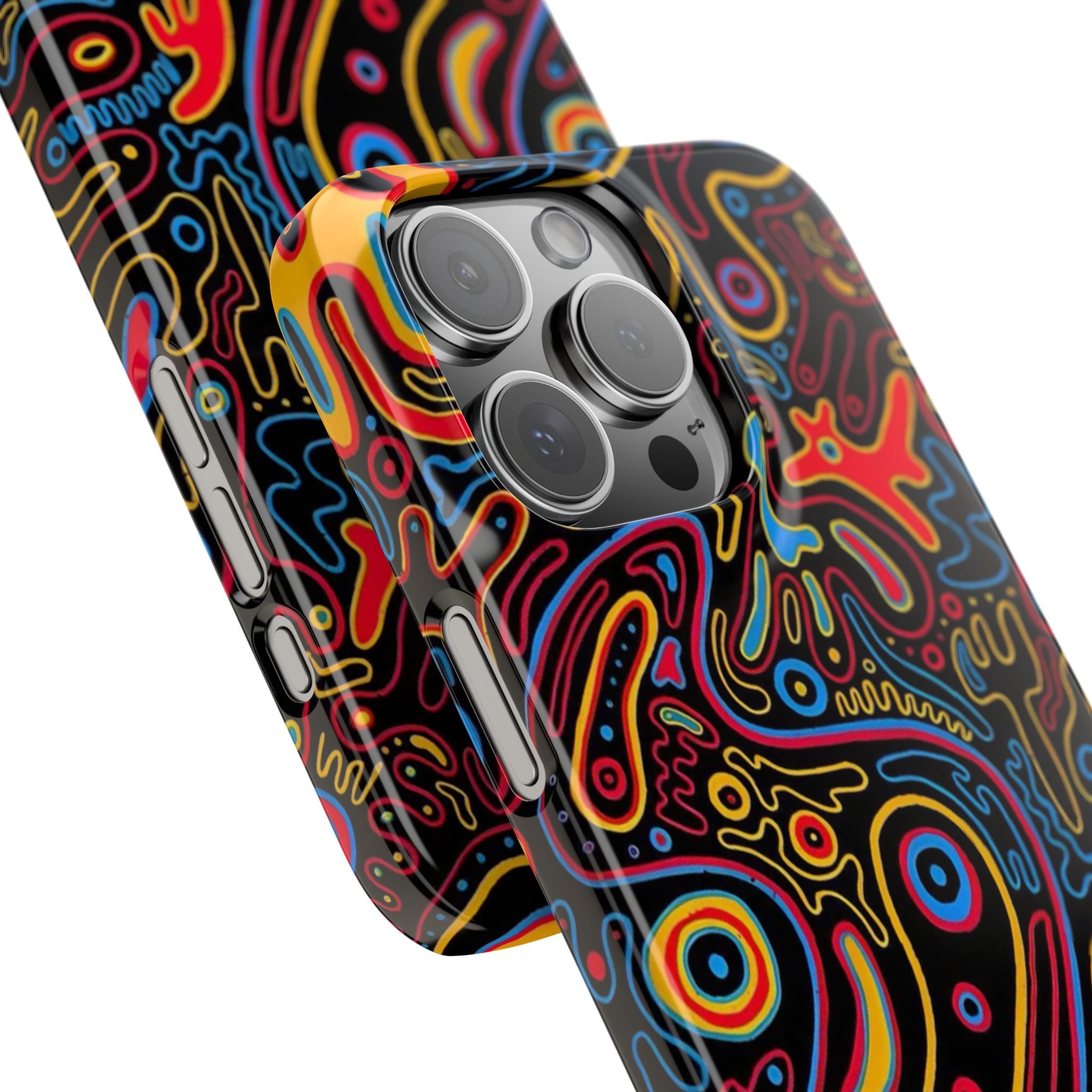 Neon Maze Phone Case