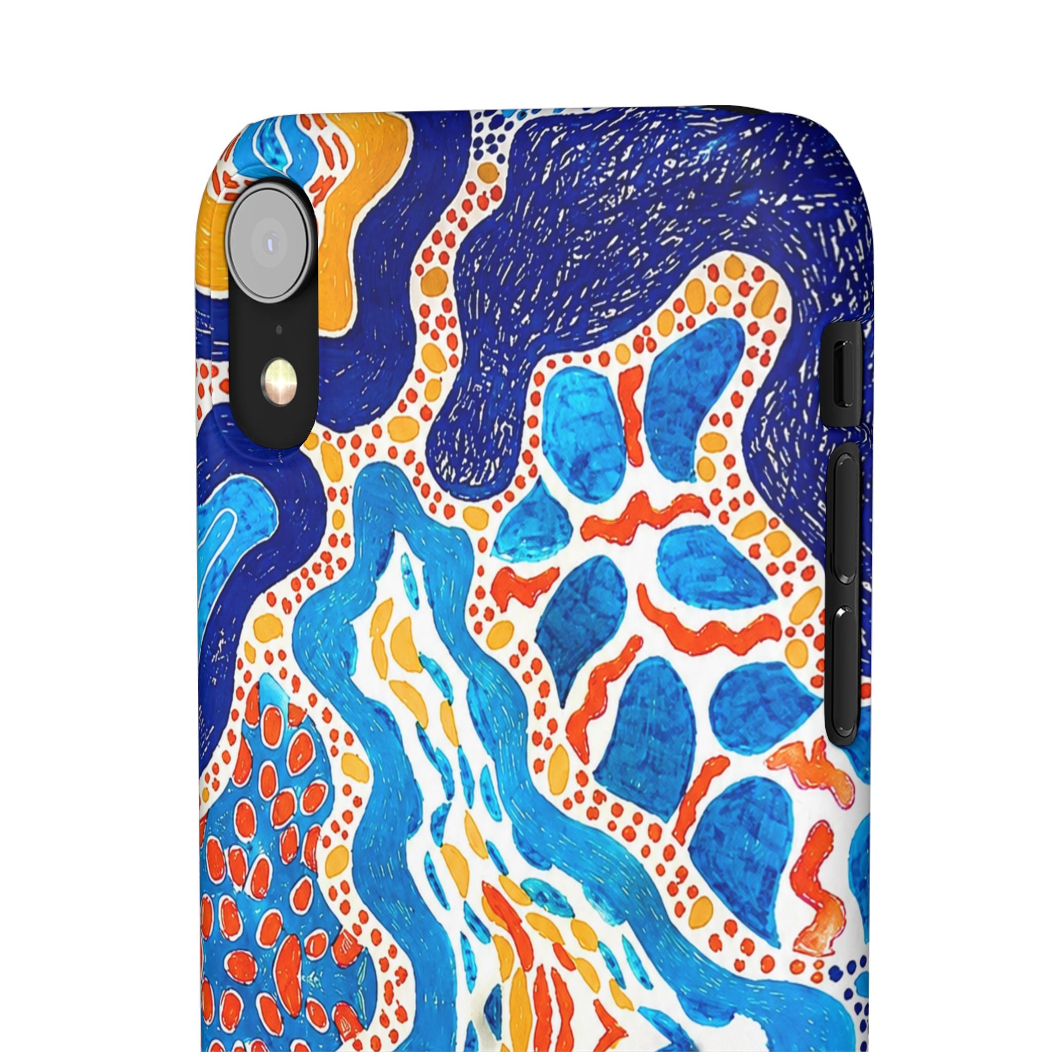 Abstract Blue Pattern Phone Case