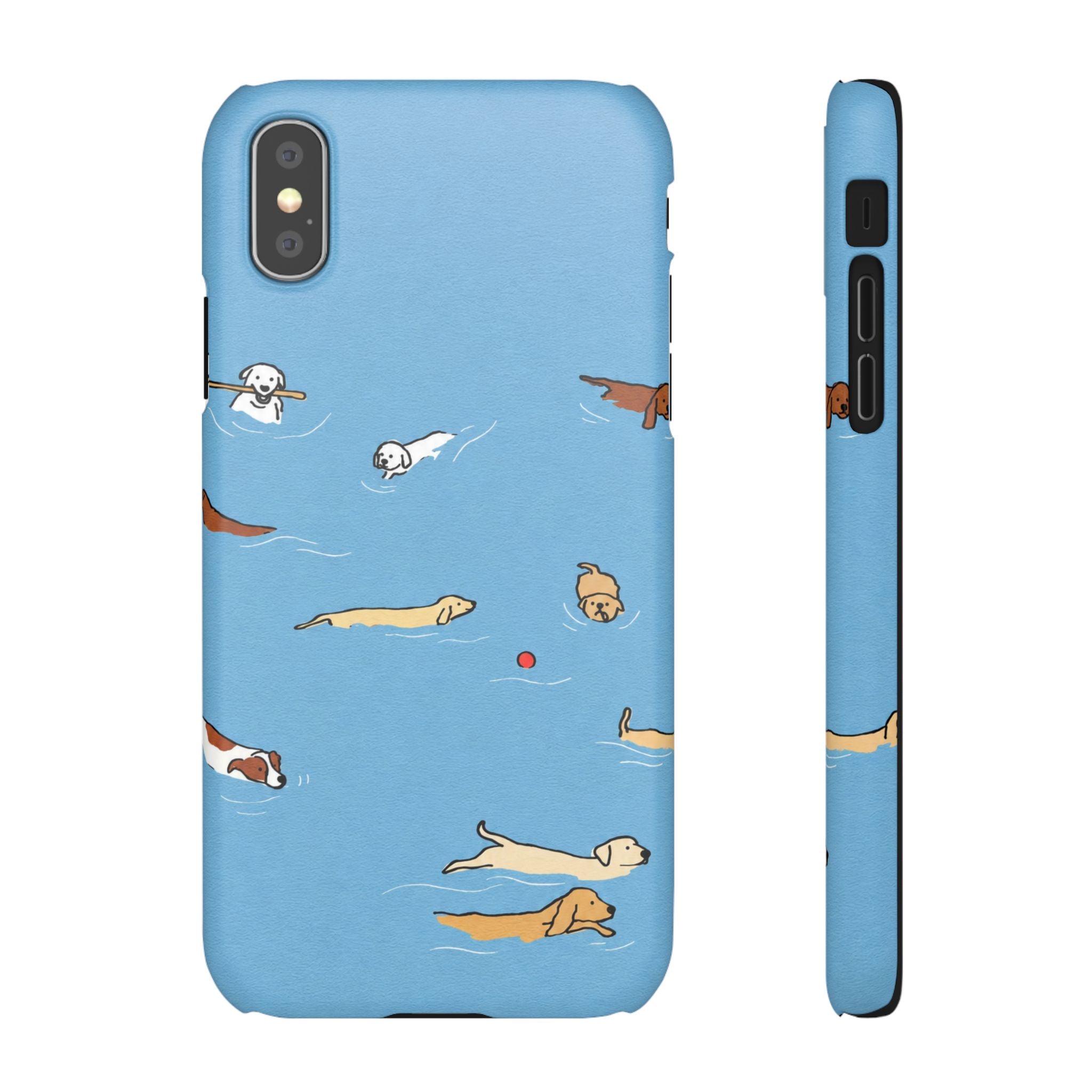 Swimming Dogs Phone Case