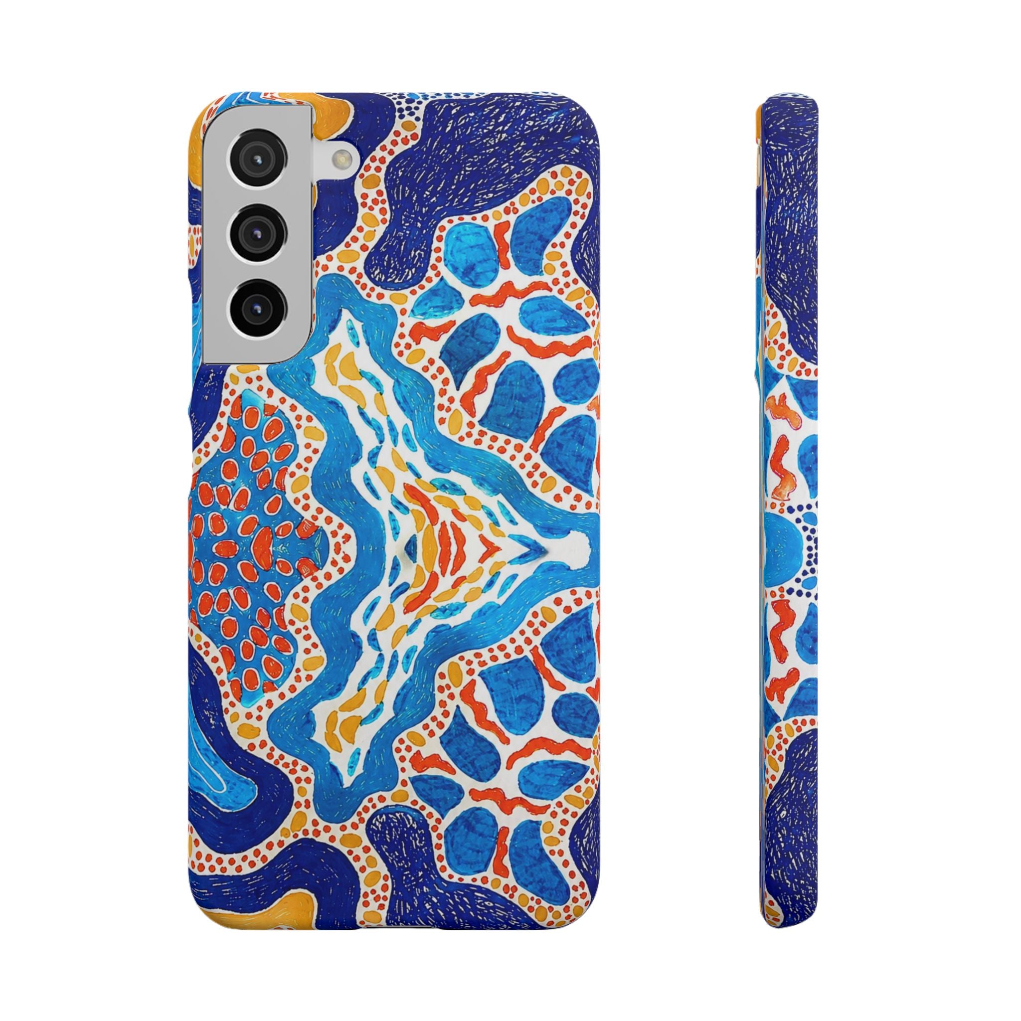 Abstract Blue Pattern Phone Case