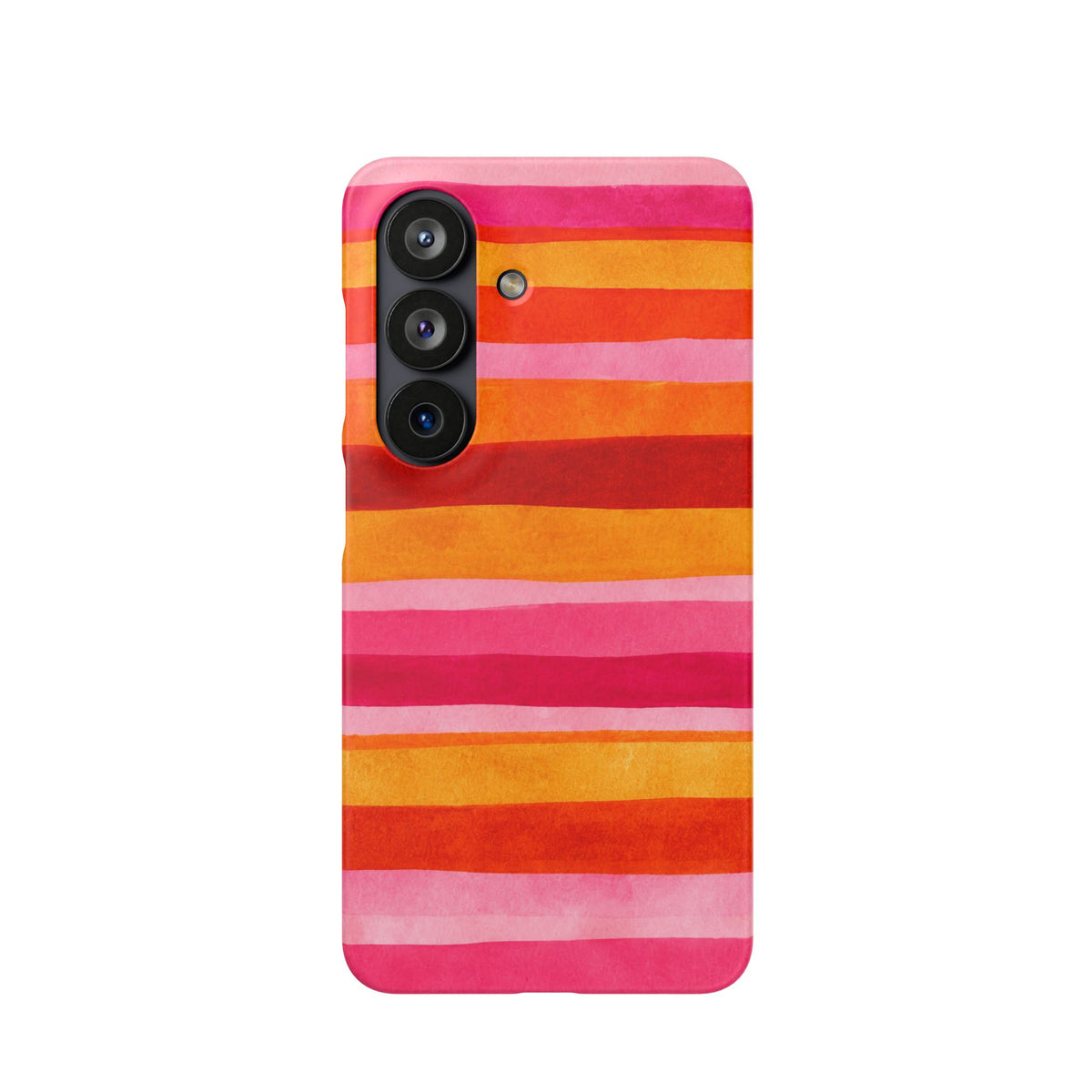 Pink Sunset Watercolor Stripes