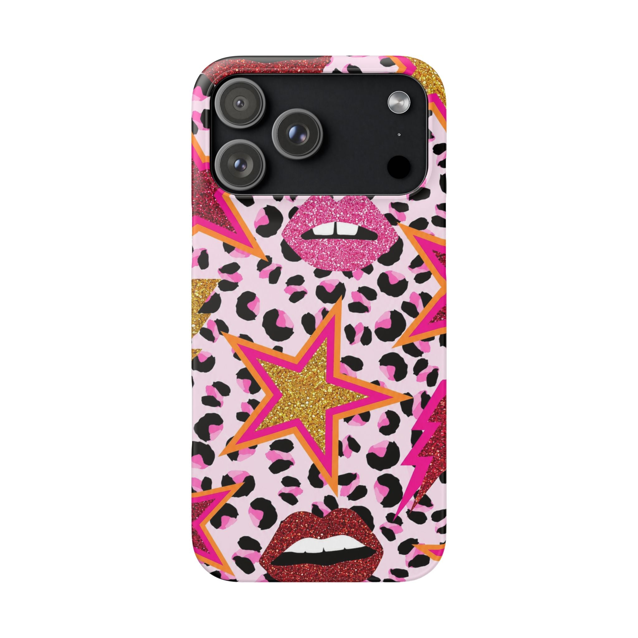 Pink Leopard Pop Art Phone Case