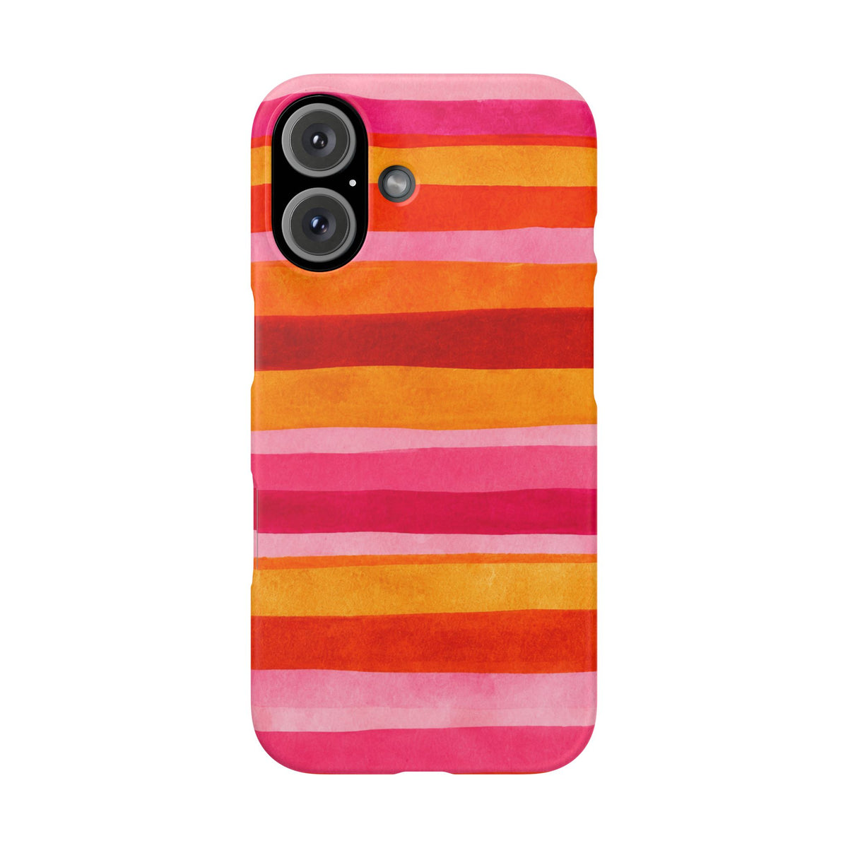 Pink Sunset Watercolor Stripes