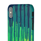 Liquid Emerald – Abstract Drip Phone Case