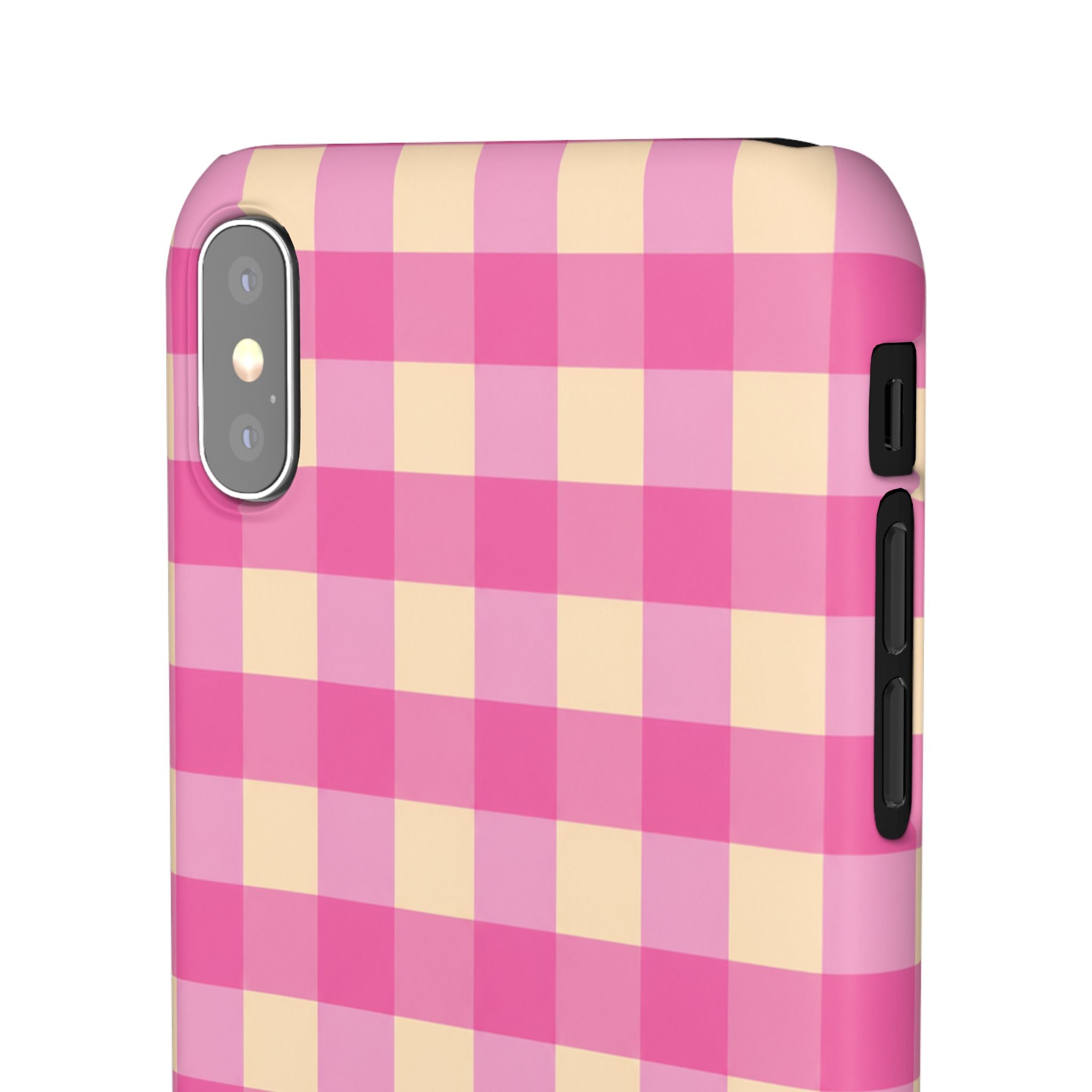Pink Gingham Phone Case