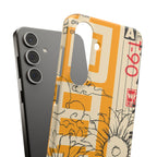 Retro Cassette Floral Phone Case