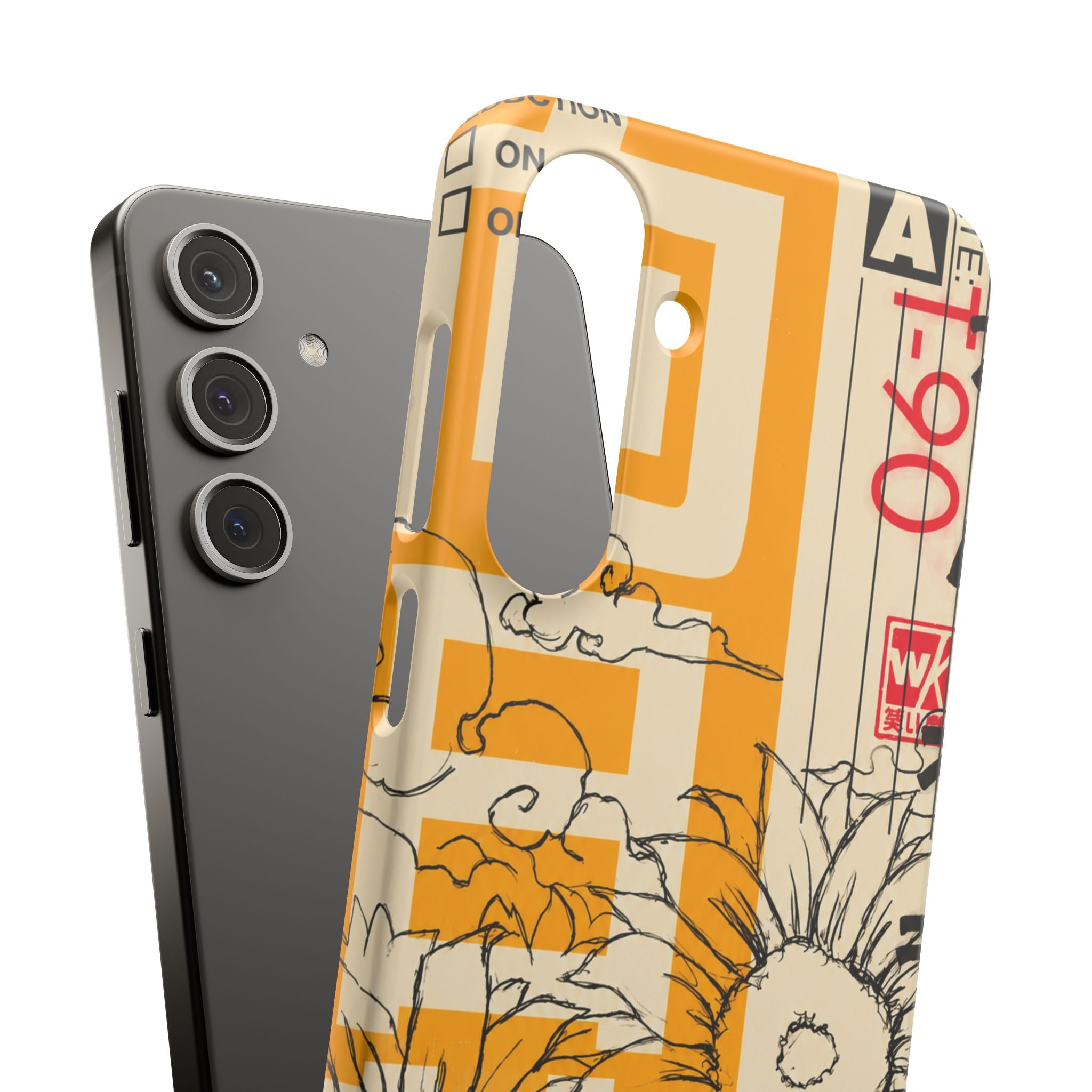 Retro Cassette Floral Phone Case
