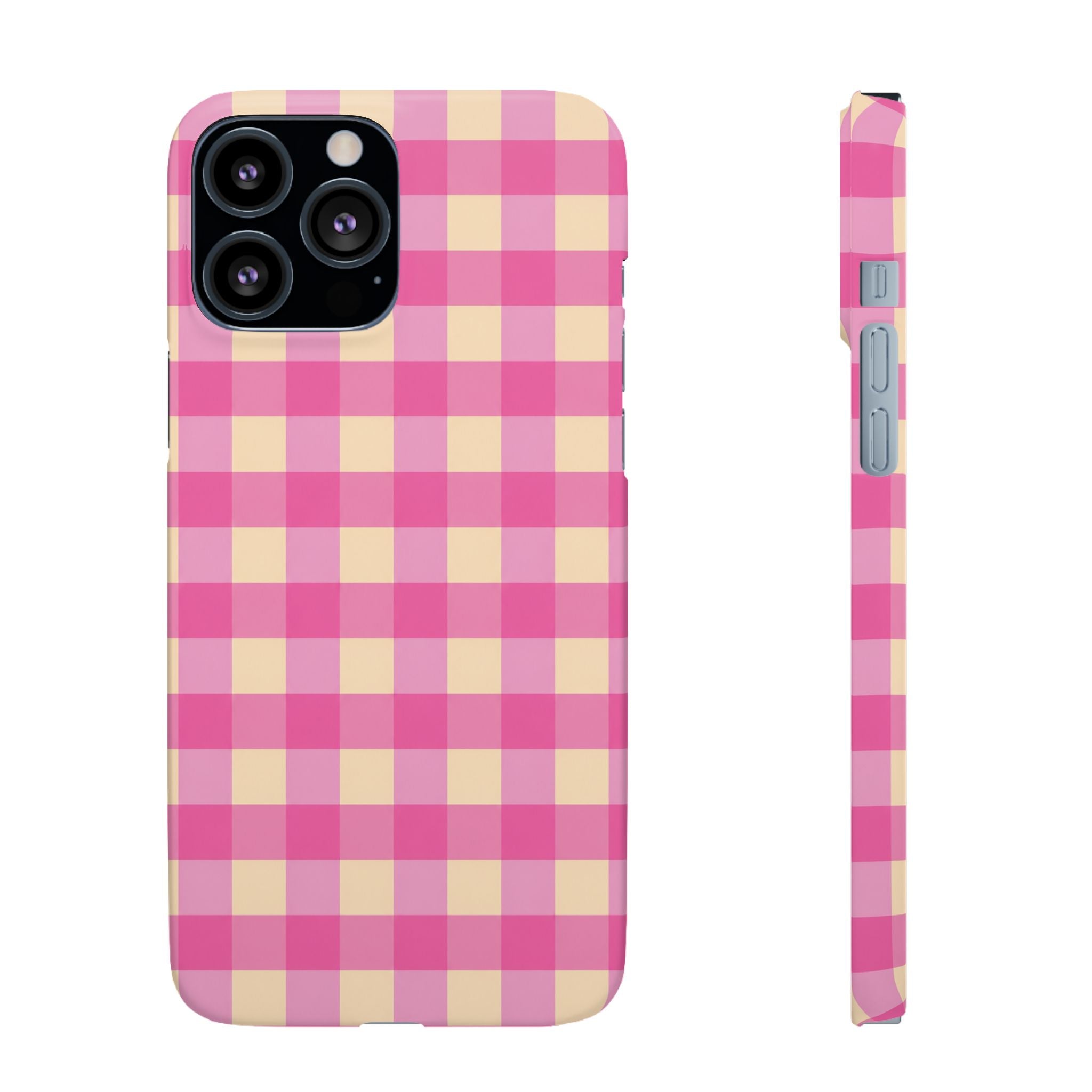 Pink Gingham Phone Case