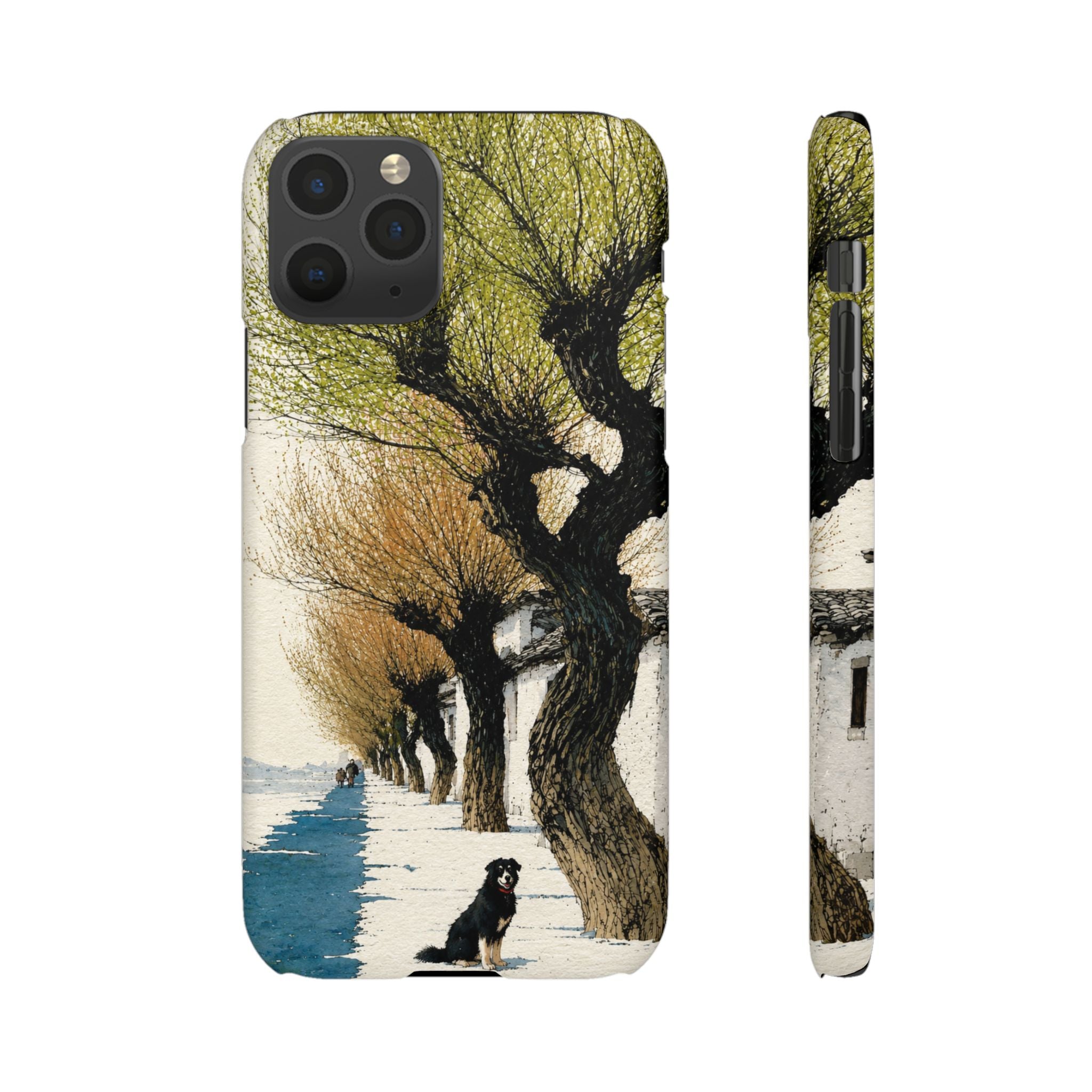 Serene Willow Landscape Phone Case