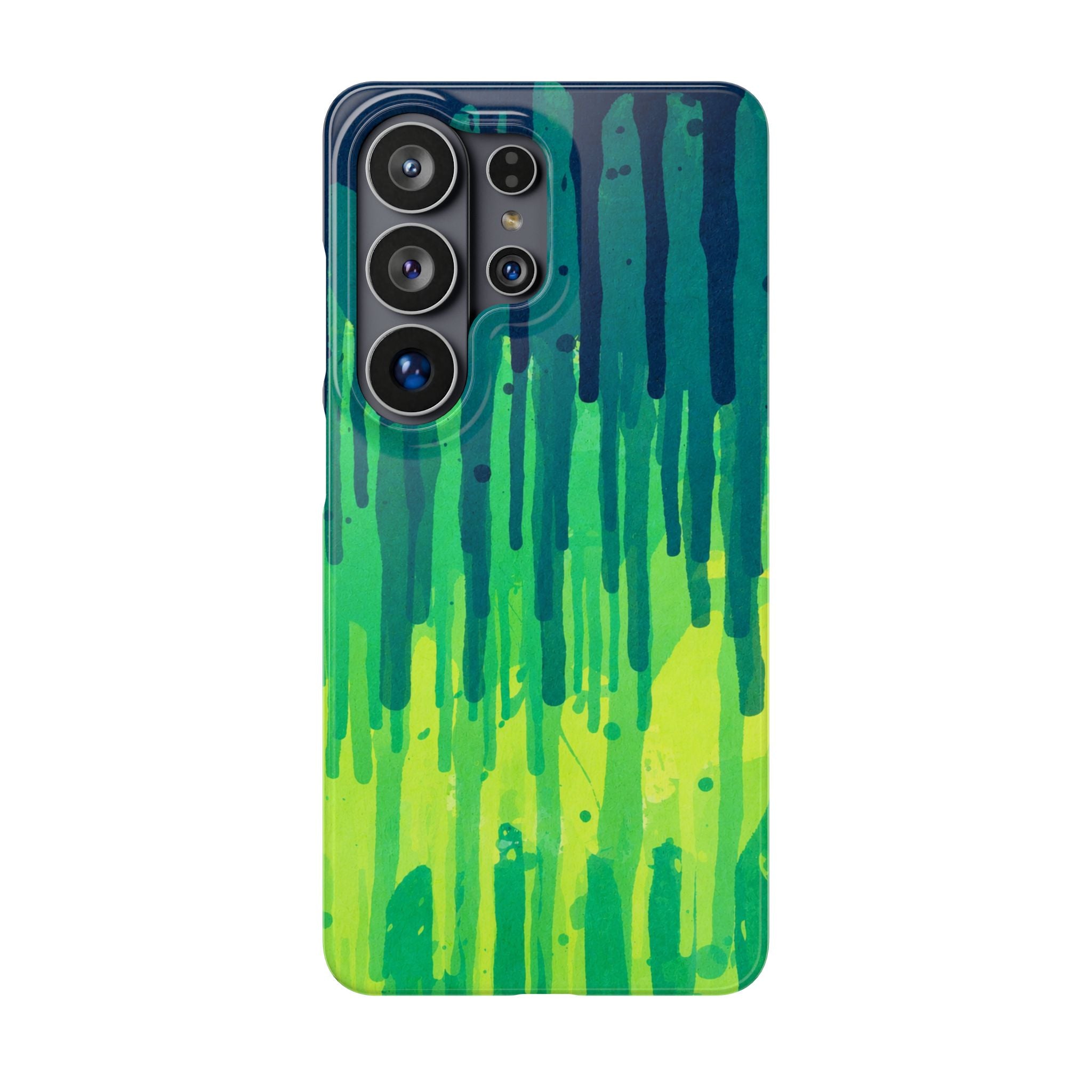 Liquid Emerald – Abstract Drip Phone Case