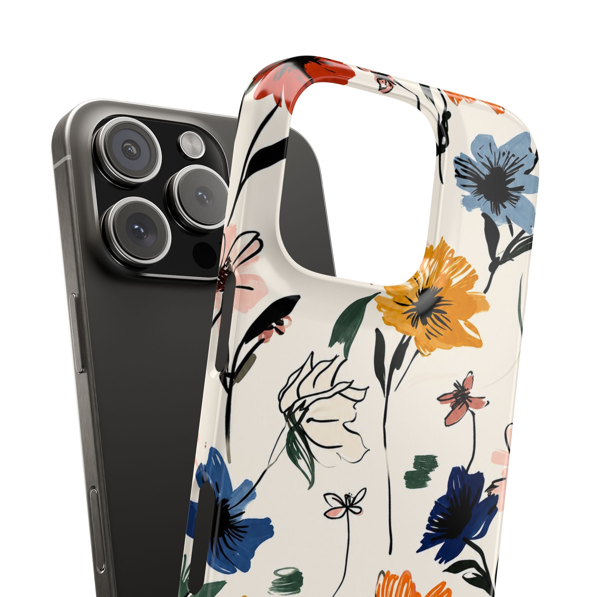 Wildflower Sketch Phone Case