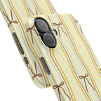 Bow Stripe Phone Case