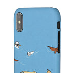 Swimming Dogs Phone Case